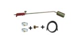Arzator parlitor simplu, cu robinet + 2m furtun, stut butelie, 2 coliere pentru furtun