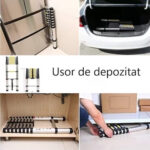 Scara telescopica aluminiu, 15 trepte, 4.4 metri Domadi