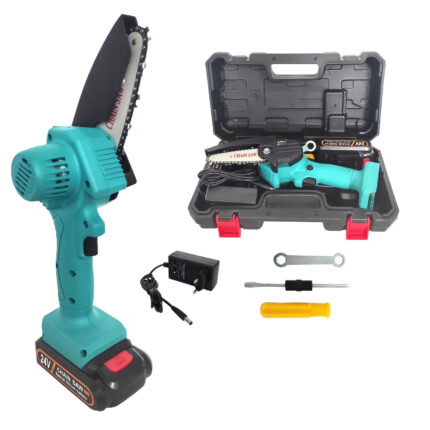 Mini drujba cu acumulator, 24V, 2000 mAP, 1 acumulator, accesorii si valiza transport Domadi