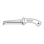 Fierastrau pentru rigips, lungime 150 mm, maner plastic Domadi
