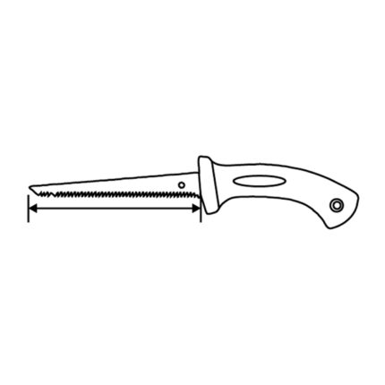 Fierastrau pentru rigips, lungime 150 mm, maner plastic Domadi