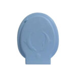 Capac wc bleu din plastic Alb Domadi
