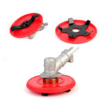 Disc motocoasa 5 lame, protectie, pentru sapat, plivit, tuns iarba, interior ax 25mm + Disc Motocoasa cu vidia 230MM 40T dinti, forma de farfurie, concava cu stangere usoara a ierbii, ALTAI Domadi