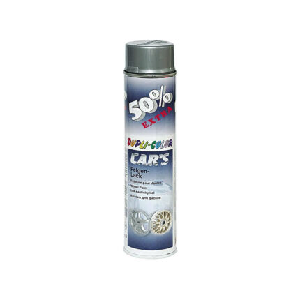 Vopsea spray pentru jenți DUPLI-COLOR Car's, acrilică, argintiu, 600ml Domadi