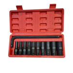 Trusa tubulare de impact lungi 1/2" in 6 colturi - 10-24mm 11piese Domadi