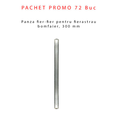 Panza fier-fier pentru fierastrau bomfaier, 300 mm, 72 bucati Domadi