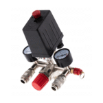 Presostat universal pt compresor, cu regulator de presiune si manometru Domadi