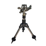 Aspersor metalic pulsatoriu cu trepied, 38 cm inaltime, raza 24M Domadi