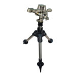 Aspersor metalic pulsatoriu cu trepied, 38 cm inaltime, raza 24M Domadi