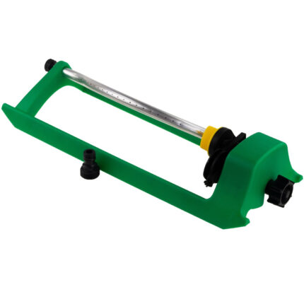 Aspersor oscilant metal cu plastic pentru gradina, 18 orificii, raza pulverizare de 10-15m, 460x150x140cm Domadi