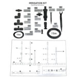 Kit de irigare prin picurare, pentru 35 plante, 30m, 80piese Domadi