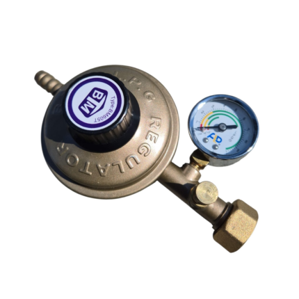 Ceas de butelie cu manometru, regulator de presiune gaz BTM Domadi