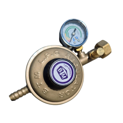 Ceas de butelie cu manometru, regulator de presiune gaz BTM Domadi