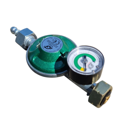 Ceas de butelie cu manometru, regulator de presiune gaz V0136 standard 300mm (CL) avizat IGT CE, EN 16129 Domadi