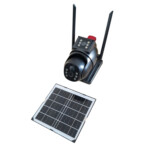 Cameră Solară WiFi 2 Obiective Full HD, PTZ 260°, 6000mAh Domadi