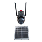 Cameră Solară WiFi 2 Obiective Full HD, PTZ 260°, 6000mAh Domadi