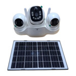 Cameră Supraveghere Solară WiFi 3 Obiective 6MP, USB-C Domadi
