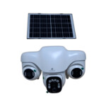 Cameră Supraveghere Solară WiFi 3 Obiective 6MP, USB-C Domadi