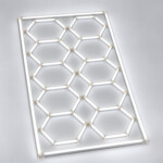 Lampă LED Hexagonală Tip Fagure, 10 Celule, 220V, Garaj Domadi