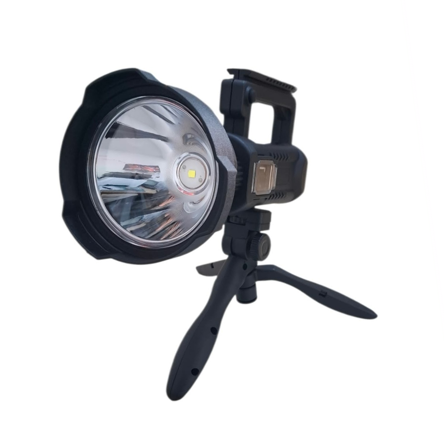 Lanterna-LED,-reincarcabila,-functie-Powerbank,-4-moduri-iluminare,-trepied-inclus-w590-1-Domadi Lanterna LED, reincarcabila, functie Powerbank, 4 moduri iluminare, trepied inclus w590 Domadi